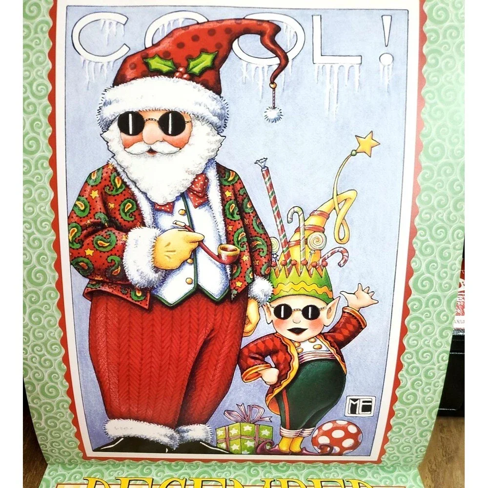 Vintage Mary Engelbreit Celebrebrate 2008 Calendar NEW Framing Wall Art Crafting